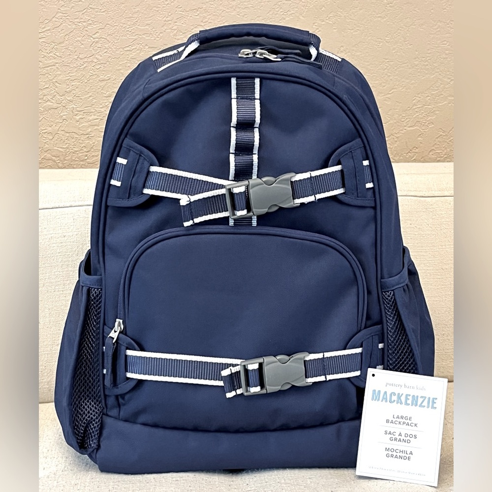 Pottery Barn Kids McKenzie navy backpack Large